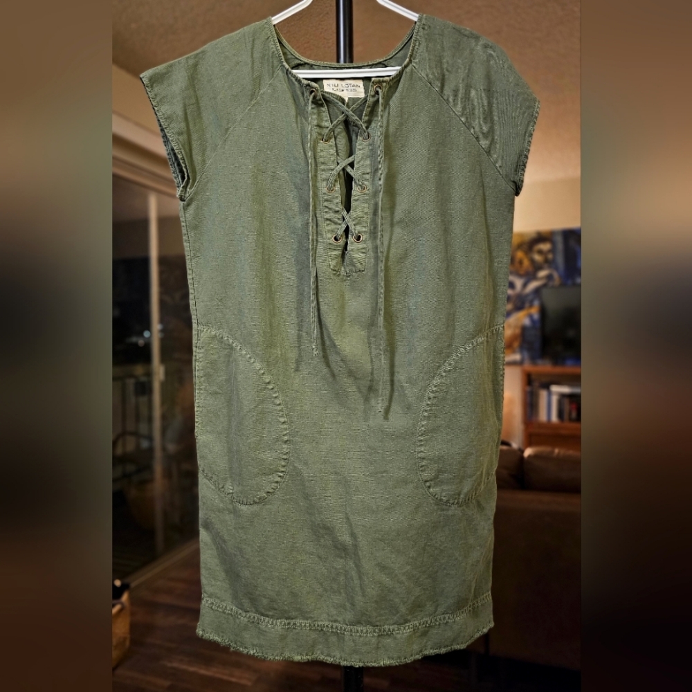 Nili Lotan Army Green Mini Shift‎ Dress